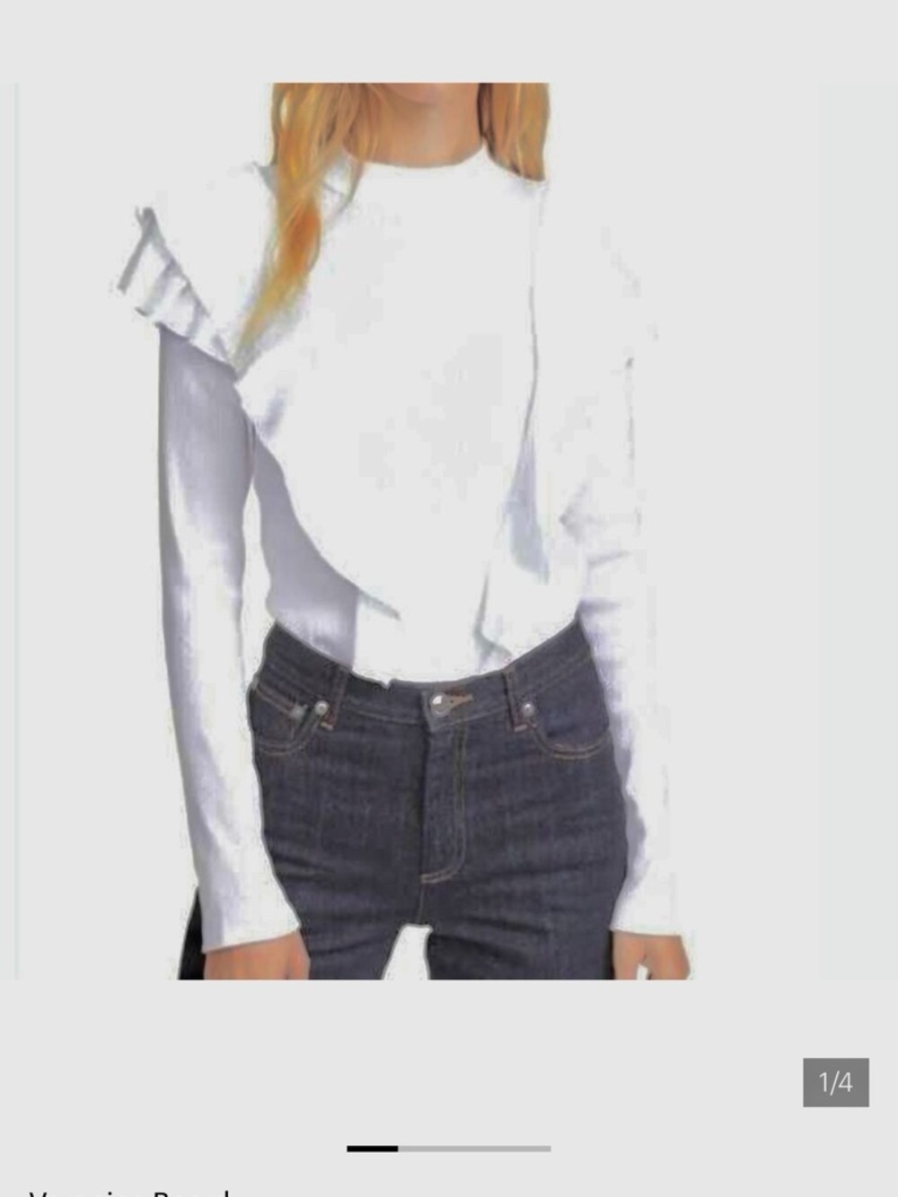 VERONICA BEARD Dawson top white Sz S long sleeve - Picture 3 of 11